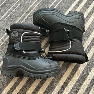 Black Kids Winter Boots